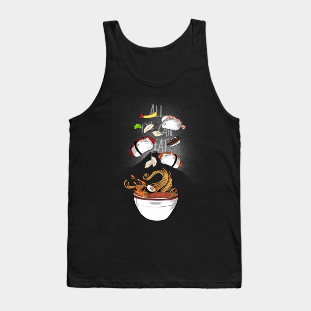 Sushi - all you can eat - black version Tank Top by Uwaki